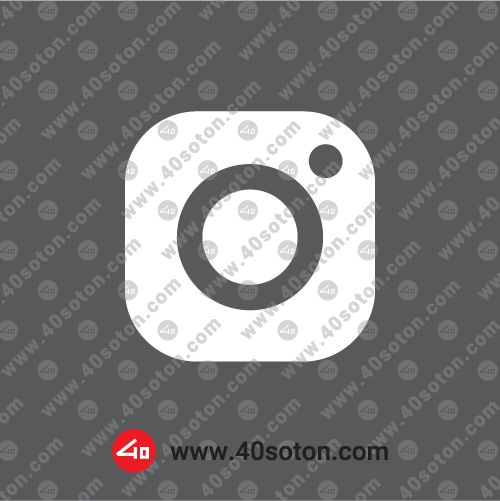 لوگو پروفایل اینستاگرام سفید svg