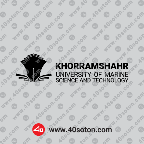 دانلود عکس لوگوی انگلیسی دانشگاه علوم و فنون دریایی خرمشهر مشکی png