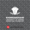 دانلود آرم عکس لوگو انگلیسی دانشگاه علوم و فنون دریایی خرمشهر سفید svg