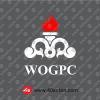 آرم انگلیسی شرکت بهره برداری نفت و گاز غرب - wogpc سفید svg
