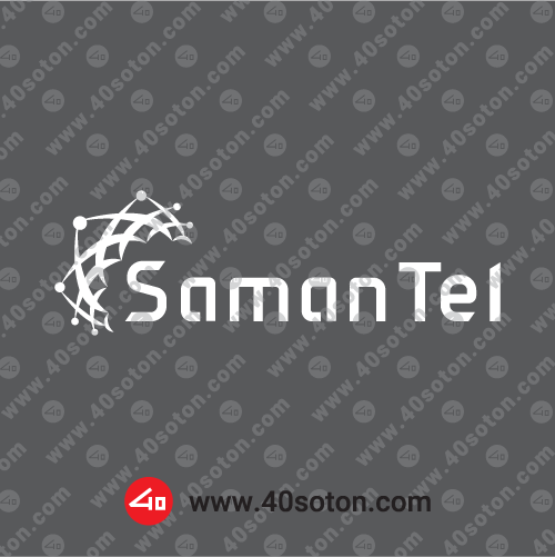 لوگو اپراتور سامانتل سفید svg
