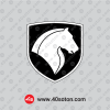 دانلود وکتور لوگو ایران خودرو سیاه سفید مشکی dxf