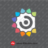 آرم نوجوان خامنه ای سفید svg