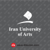 لوگوی انگلیسی دانشگاه هنر تهران ایران سفید svg