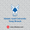 English logo of Yasouj Azad University