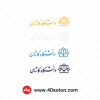 دانلود لوگوی دانشگاه کاشان زرد نارنجی آبی خاکستری