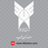 لوگو دانشگاه آزاد واحد تهران غرب dwg