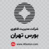 آرم بورس تهران dwg