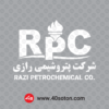 لوگو شرکت پتروشیمی رازی svg سفید