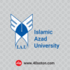 لوگوی انگلیسی دانشگاه آزاد اسلامی dwg