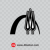 وکتور آیکن لوگو دانشگاه تربیت مدرس با کیفیت بالا لایه باز