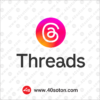 وکتور سایت برنامه اپلیکیشن تردز threads