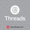 وکتور سایت برنامه اپلیکیشن تردز threads بدون پس زمینه سفید