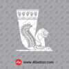 لوگوی بانک پاسارگاد سفید svg
