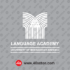 لوگوی آکادمی زبان انگلیسی دانشگاه محقق اردبیلی بدون پس زمینه سفید svg