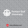 لوگوی انگلیسی دانشگاه خلیج فارس بدون پس زمینه سفید
