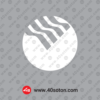 وکتور لوگو پست بانک ایران سفید svg