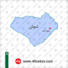 نقشه منطقه لنجان استان اصفهان