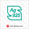 لوگو علامت استاندارد نقره 925