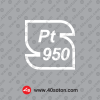 نشانه علامت استاندارد پلاتین 950