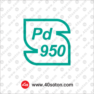 لوگو علامت استاندارد پالادیوم 950